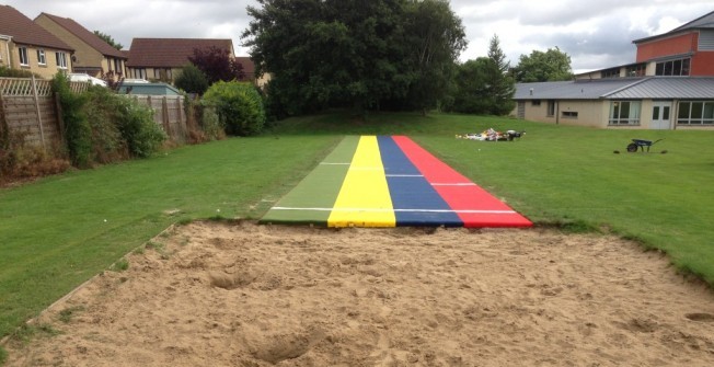 Long Jump Track Surfacing in Newton