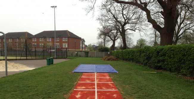 Long Jump Track Flooring in Bridge End